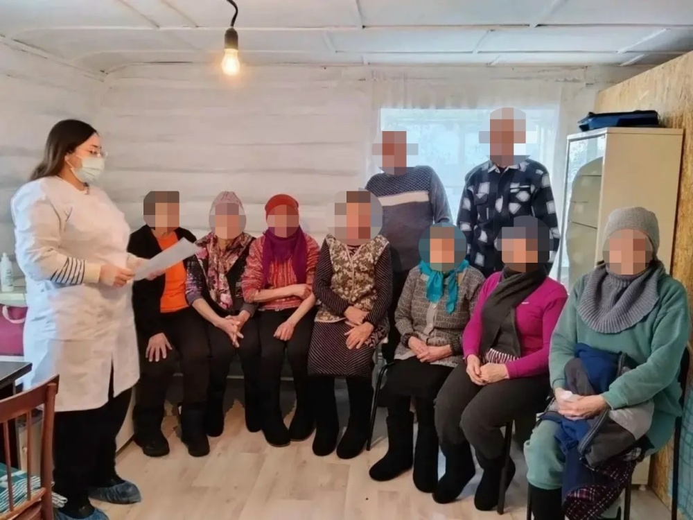 Приём населения в деревне Янактаево